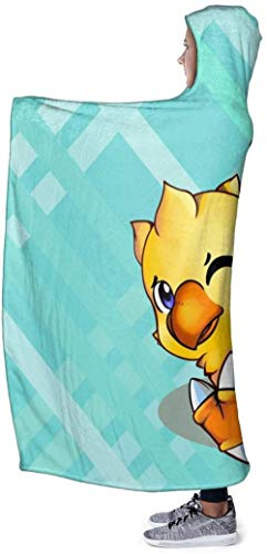 Decke Wohn Kuscheldecken Final Fantasy Mog Und Chocobo Werfen Sie Schlafzimmer/Sofa/Wohnzimmer Couch Warm Travel Super Fluffy Solid Bed Bettdecke Für Kinder Erwachsene Die Ganze Saison-80X60 Inch