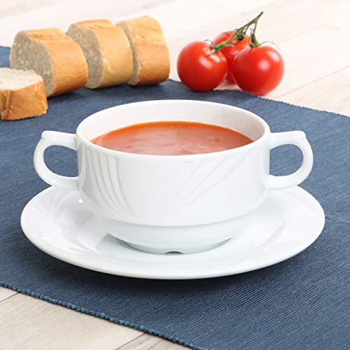 Holst Porzellan LUB 530 Porzellan Suppentasse 0,30 l Lubin mit Untere