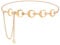 WERFORU Damen Gürtel Mode Taillengürtel Sterne Mond Kettengürtel Verstellbare Taillenkette Hüftkette für Kleider Gold