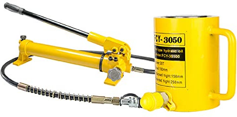 LXX Cric Cylindre Hydraulique Verin Hydraulique Manuel 10T/20T/30T, Industriel Cric Jack Hydraulique Manuel Élévateurs Course 50mm pour la Construction Navale