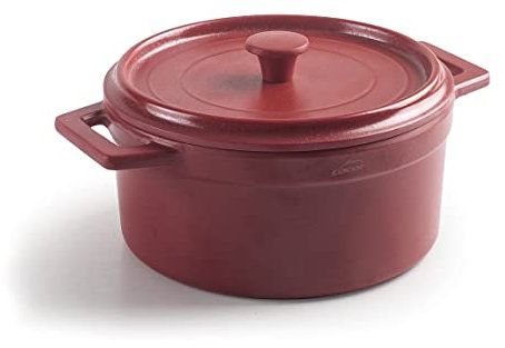 Lacor - 63397 - Mini Topf, Topf mit Deckel, aus Melamin, spülmaschinenfest, BPA frei, Ø14 cm, 640 ml, Rot