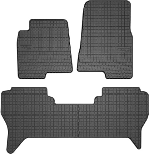 MOTOS Alfombrillas de Goma para Mitsubishi Montero III 1999-2006 Mejora tu Comodidad de Viaje con la Alfombrilla Antideslizante para Coche- Alfombrillas de Coche para Varias Estaciones