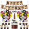 birthday banner, birthday party props, wizard party supplies, wizard cake topper, harry potter cupcake decoration, wizard theme decoration, party