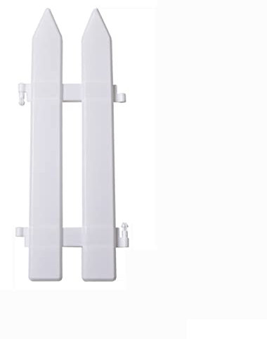 HHWEA Weißer Kunststoffzaun Weihnachten Deko Zaun Zaunumrandung Für Weihnachtsbaum, Hochzeit, Party, Dekoration, Leichte Innendekoration,6pcs