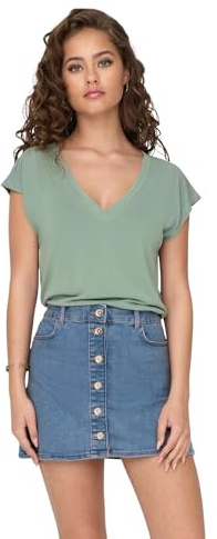 ONLFREE Life S/S MOD.V-Neck TOP JRS NOOS