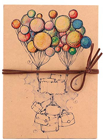 Sammelalbum, Fotoalbum, Sammelalbum, Fotobuch, Vintage-Stil, Ballon-Abdeckung, Akkordeon, faltbares Album, DIY Sammelalbum, handgefertigt, kreatives Handwerk