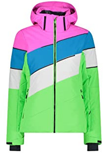 CMP Damen Zip Hoodie Jacke, Mela Fluo, 40