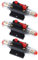 A ABSOPRO Voiture Réinitialiser Disjoncteur Fusible Support 60A DC 12-48V (Paquet de 3)