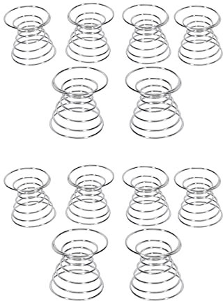 KVSERT 12 piezas soporte para plantas de contenedor Tillandsia soporte de acero inoxidable estante de exhibición de plantas piña