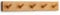 LARHN Garderobenhaken Holz - Garderobenleiste Holz mit 5 Haken - 43 cm - Kleiderhaken Wand - Wandgarderobe für Flure, Garderoben, Schlafzimmer und Badezimmer