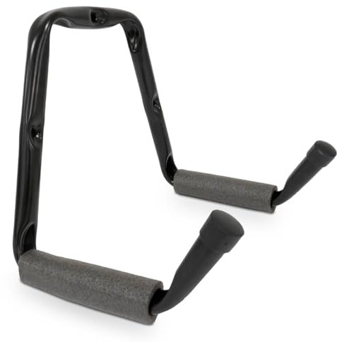 Amig - Gancho Colgador de Pared | Soporte para Bicicletas y Herramientas | Acero Zincado | Recubrimiento de Goma Antideslizante | Fácil Instalación | Peso recomendado: 35 kg