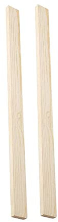 kowaku 2 Pieces Wooden Rolling Pin Guides Cooking Rolling Pin Spacers Sticks Wood Strip Baking Ruler Pottery Clay Biscuits Measuring Dough Strips, 7mm