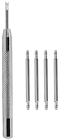 BISONSTRAP Perni 20mm per Cinturino Orologio, Confezione da 4 Barre a Molla con Kit di Strumenti per la Rimozione dell'installazione di Cinturini