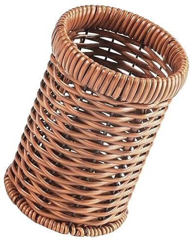 ifundom Basket Woven Cutlery Storage Rack Utensils Basket Rattan Spoon Organizer for Drawer