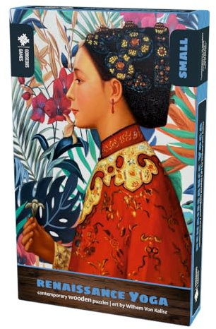 Gorgeous Games Renaissance Yoga 117 Pieces Wooden Jigsaw Puzzle | Contemporary Designs | 18cm x 26cm Premium Wood Puzzle | Jigsaw Puzzle For Adults | Wood Jigsaw Great Xmas Present For Him For Her