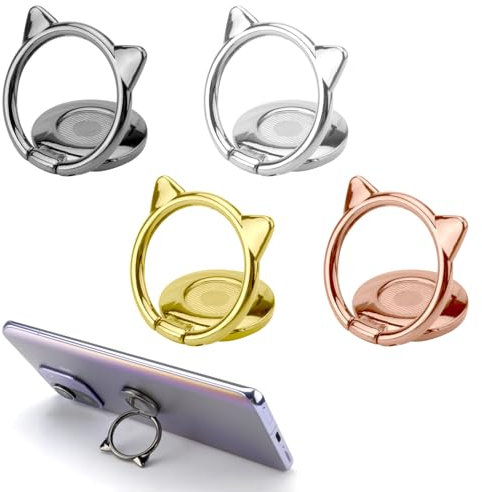 4Pcs Handy Ringhalterung 360 Grad Drehung Universal Handyhalter Finger Halter für iPhone 15 14 Pro Max Plus Samsung Huawei