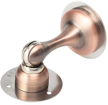 WEITOL Door Stops,Door Wedges,Door Jammers, Magnetic Door Stop Stainless Steel Soft Catch- Door Holder Doorstop, Wall Mount, Ground Mount Self-Stick Tape Copper Tone (Color : Copper)