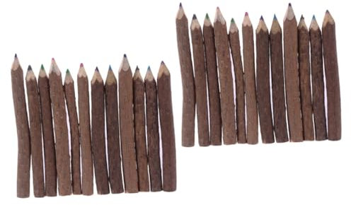SHINEOFI 16 Stk Graphitstifte Aus Holz Skizzenstift Bellen Buntstifte Für Kugelschreiber Aus Holz Ast Zweig Buntstifte Kunstbedarf Buntstifte Naturfarben Hölzern Holzstift Bambus Bleistift