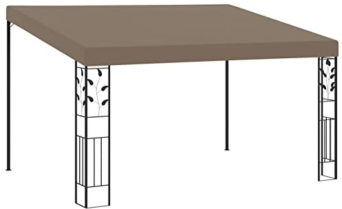 ShGaxin Wand-Pavillon, Faltpavillon, Pergola, Partyzelt, Standmarkise, Sonnenzelt, Garten Pavillion, Grillpavillon, 4x3x2,5 m Taupe