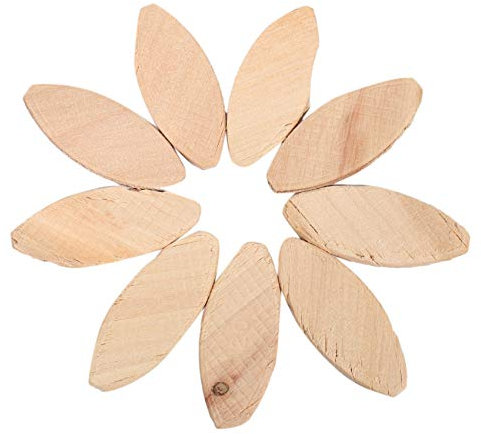 Foemey 100 Pieces No.20 Assorted Wood Biscuits for Tenon Jointer Machine for Wood Biscuits
