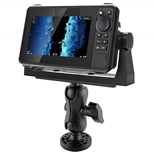 Fish Finder Bracket - Fish Finder Mounting Plate, Transducer Fish Finder Mount | Waterproof Raft Fishfinder Mount with 360 Degree Rotation, Ball-Mount Fish Finder Bracket for Marine Boat Kayak Canoe