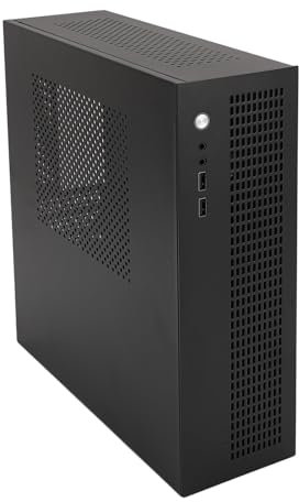 MATX ITX -PC-Gehäuse, Dual-Lüfter, SSD-HDD-Unterstützung. USB2.0-Schnittstelle, IO-Flex-Netzteil in Voller Größe, 180-mm-Grafikkarte, 80-mm-CPU-Kühler, MATX-ITX-Motherboard für