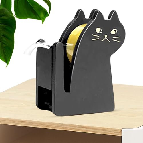 Cat Tape Dispenser - Animal Tape Holder Dispenser | Vivid Tape Dispenser | Heavy Duty Weighted Base Dispenser | Portable Adhesive Tapes Cutters | Refills and Dispenser for Living Room, Kitchen
