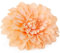 Logbuch-Verlag XXL Kunstblume Dahlie in pfirsichfarben apricot orange Wandornament Blume zum Aufhängen Dekoobjekt Ø 35 cm
