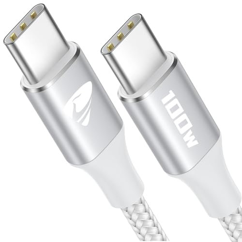 Aioneus USB C Kabel 2M, 100W USB C to C Kabel für iPhone 16 Ladekabel PD 3.0 Schnellladekabel USBC 5A Typ C Ladekabel für iPhone 15 16 Pro Plus Max, MacBook, iPad Pro/Air/Mini
