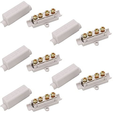 Topyond Terminal Block,5Pcs Terminal Blocks,100A 1000V High Power Wire Cable Connector 2.5 16mm² Electrical Wiring Junction Box Terminal Block