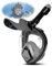 BOOSTEADY Máscara de Snorkel Integral para Adultos, Vista Panorámica de 180°, Diseño Antivaho, Compatible con Cámaras Deportivas, L