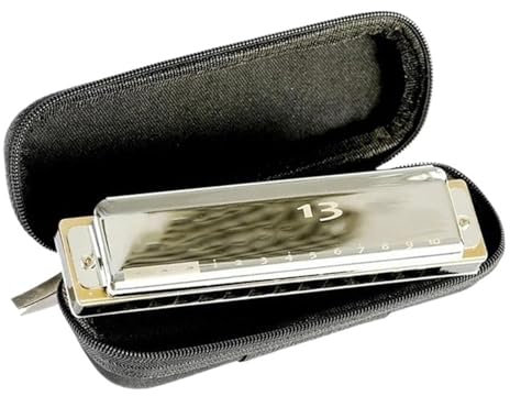 Mundharmonika C Dur Professionelle 13 Loch CGD Blues Mundharmonika Für Anfänger Und Erwachsene(G)