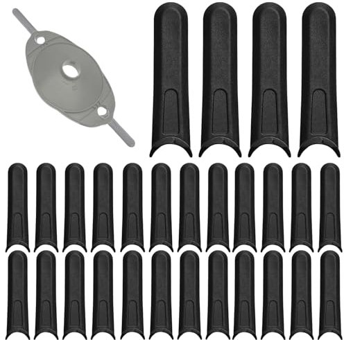 CGJIANG 60 Pcs Plastic Lawnmower Blades Compatible with Flymo Lawnmowers,Lawn Mower Cutting Blades Garden Mower Replacement Blades for Flymo Lawnmowers Hover Vac/Micro Lite/Minimo/Mow n Vac