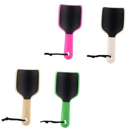 HAMPPLIES 4stücke Pediküre Werkzeug Doppelseitig Fußfeile Handfeile Fußpflege Peeling Schruber Trimmer