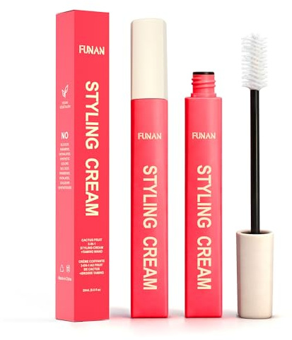 Cactus Fruit 3-in-1 Hair Styling Gel & Taming Wand – Smooth Flyaways, Define & Styling Cream, Lightweight Non-Sticky Formula for Sleek, Nourished Hair (2P)
