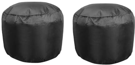 Milageto 2x Protection étanche noire pour aérateur de toit de, avec cordon de serrage réglable pour capots d'aérateur de toit de, L