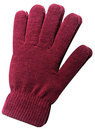Mellons Winterhandschuhe für Damen und Herren, warm, rot, Einheitsgröße