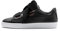 Puma Basket Heart Leather, Scarpe da Ginnastica Basse Donna, Nero Black-Rose Gold, 38 EU