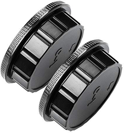 Fotover Kamera Gehäusedeckel Hinten Objektivdeckel Ersatz Set kompatibel mit CONTAX Yashica C/Y Mount Objektivs&Kameras,2 Sets