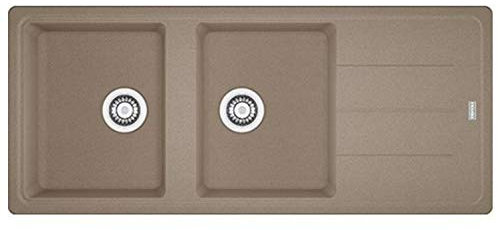 Franke - Lavello a due vasche con gocciolatoio BFG 621 finitura oyster da 116x50cm