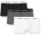 Calvin Klein Boxers Taille Basse Lot de 3 Homme Coton-Élasthanne, Multicolore (White/B&W Stripe/Black), S