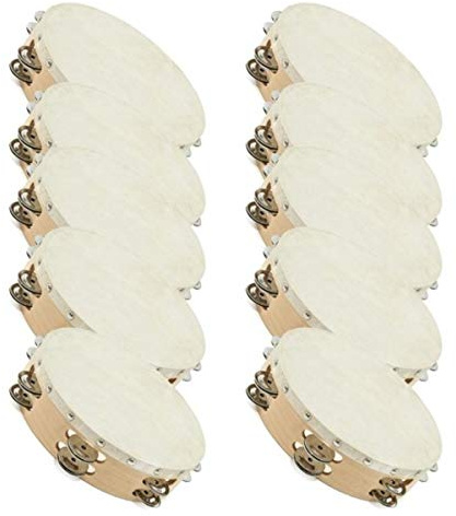 Tambourine by Gear4music, 9 Pack of 10