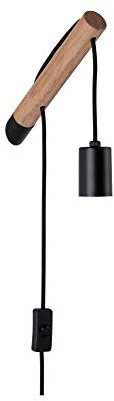 Paulmann Wandleuchte Kian,E27, max 40 W, 230 V, Metall, Holz, Wandlampe