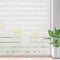 Lifetree Window Film Privacy Frosted Stripe Patterns Window Frosting Film No Glue Static Cling Stained Glass Film UV Protection Self Adhesive Window Sticker Cover for Home Office (Frosted，90 * 200cm)