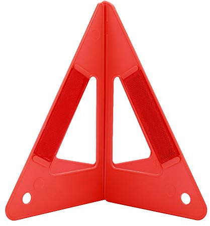 Triangles de Signalisation pour Auto,Akozon Panneau de Stationnement Sécurisé Triangle Plaque d'Avertissement Réfléchissant Kit Auto Sécurite avec pour Véhicules à Moteur Triangle de Sécurité Rouge