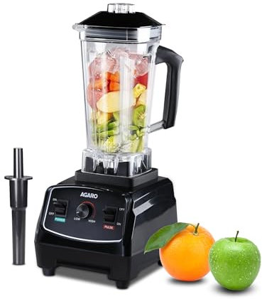 AGARO Grand Professional Blender/Grinder/Mixer, 2000W, 2 Litres BPA Free Jar, Commercial heavy duty blender, High Power & Speed Blender, 100% Copper Motor, Pulse Function, 8 Leaf Stainless Steel Blade