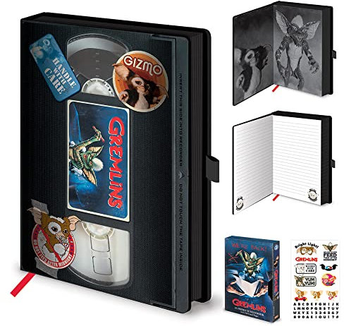 empireposter Gremlins - VHS - Premium Notizbuch im A5 Format - Größe 15x21 cm
