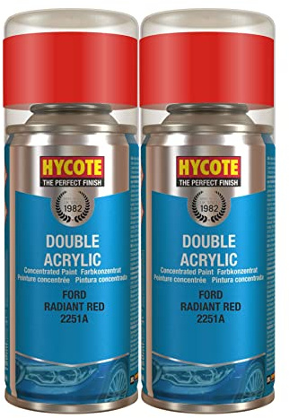 Hycote XDFD509 Ford Radiant Red 150ml *2