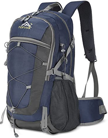 zeroto 50L Wanderrucksack, Arbeitssparender Rucksack für Männer Frauen Hängesystem Tagesrucksack Leicht atmungsaktiver Campingrucksack Wasserabweisend für Outdoor Camping Reisen Klettern (Dunkelblau)