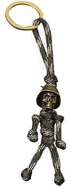 Kielsjajd Schlüsselanhänger Zahnfee Halloween Soldat Anhänger Fallschirmjäger Seil Anhänger Hängende Auto Schlüsselanhänger Dekor Schlüsselanhänger Dino Kinder (Camouflage, One Size)